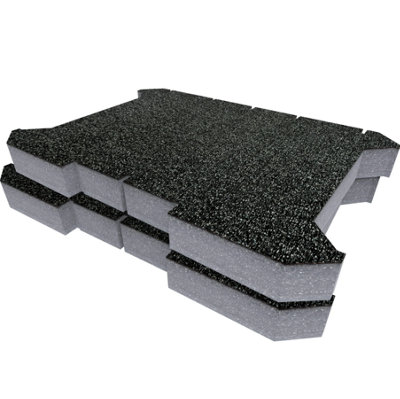 Shadow Foam Ryobi Link Tool Crate Foam Inserts Easy To Clean (Grey 50mm) from B&Q
