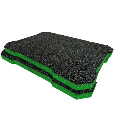 Shadow Foam Ryobi Link Small Toolbox Foam Inserts Easy To Clean (Green 30mm) from B&Q