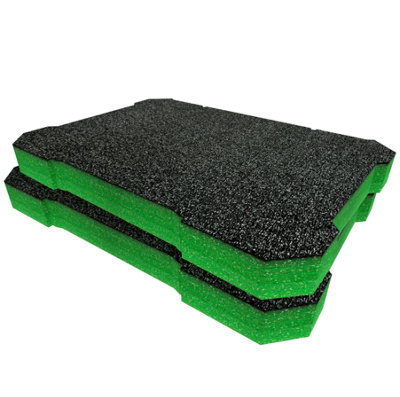 Shadow Foam Ryobi Link Small Toolbox Foam Inserts Easy To Clean (Green 50mm) from B&Q