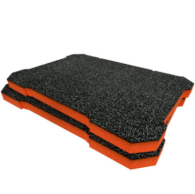 Shadow Foam Ryobi Link Small Toolbox Foam Inserts Easy To Clean (Orange 30mm) from B&Q