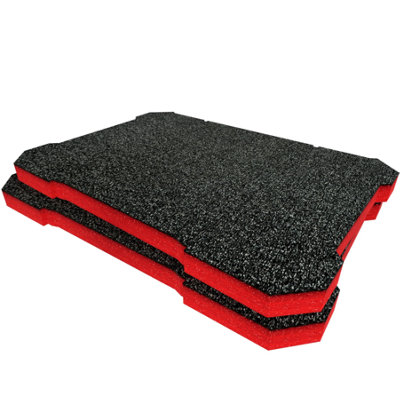 Shadow Foam Ryobi Link Small Toolbox Foam Inserts Easy To Clean (Red 30mm) from B&Q