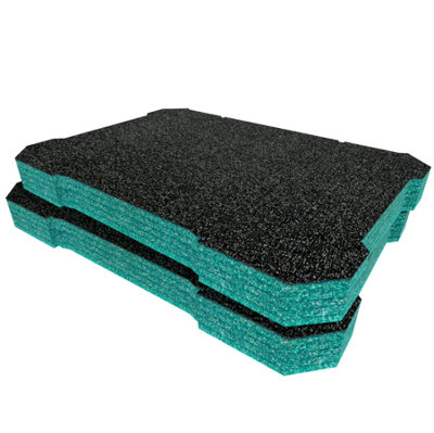 Shadow Foam Ryobi Link Small Toolbox Foam Inserts Easy To Clean (Teal 50mm) from B&Q