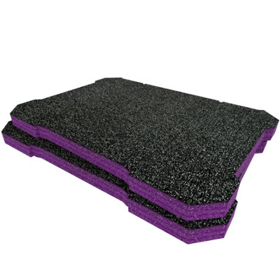 Shadow Foam Ryobi Link Small Toolbox Foam Inserts Easy To Clean (Purple 30mm) from B&Q