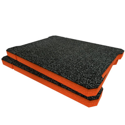 Shadow Foam Ryobi Link Small Parts Organiser Foam Inserts (Orange 30mm) from B&Q