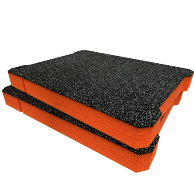 Shadow Foam Ryobi Link Small Parts Organiser Foam Inserts (Orange 50mm) from B&Q