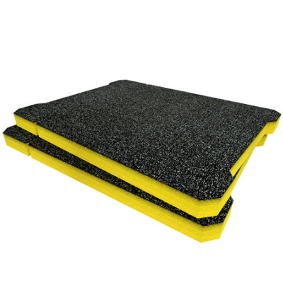Shadow Foam Ryobi Link Small Parts Organiser Foam Inserts (Yellow 30mm) from B&Q