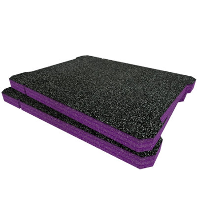 Shadow Foam Ryobi Link Small Parts Organiser Foam Inserts (Purple 30mm) from B&Q
