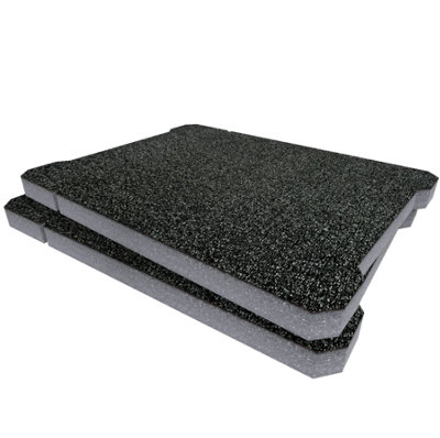 Shadow Foam Ryobi Link Small Parts Organiser Foam Inserts (Grey 30mm) from B&Q
