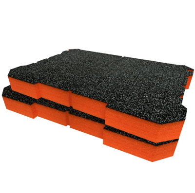 Shadow Foam Ryobi Link Medium Toolbox Foam Inserts Easy To Clean (Orange 50mm) from B&Q