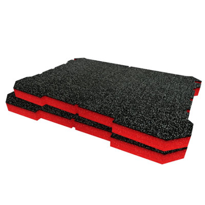 Shadow Foam Ryobi Link Medium Toolbox Foam Inserts Easy To Clean (Red 30mm) from B&Q