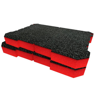 Shadow Foam Ryobi Link Medium Toolbox Foam Inserts Easy To Clean (Red 50mm) from B&Q
