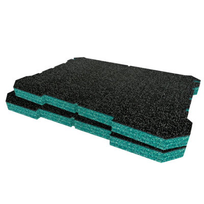 Shadow Foam Ryobi Link Medium Toolbox Foam Inserts Easy To Clean (Teal 30mm) from B&Q