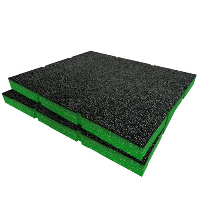 Shadow Foam Ryobi Link Drawer Foam Inserts Cut And Peel Foam (Green 30mm) from B&Q