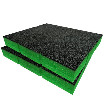 Shadow Foam Ryobi Link Drawer Foam Inserts Cut And Peel Foam (Green 50mm) from B&Q