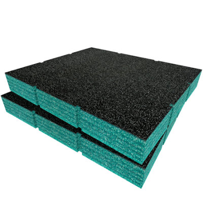 Shadow Foam Ryobi Link Drawer Foam Inserts Cut And Peel Foam (Teal 50mm) from B&Q
