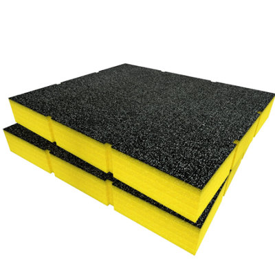 Shadow Foam Ryobi Link Drawer Foam Inserts Cut And Peel Foam (Yellow 50mm) from B&Q