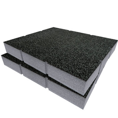 Shadow Foam Ryobi Link Drawer Foam Inserts Cut And Peel Foam (Grey 50mm) from B&Q