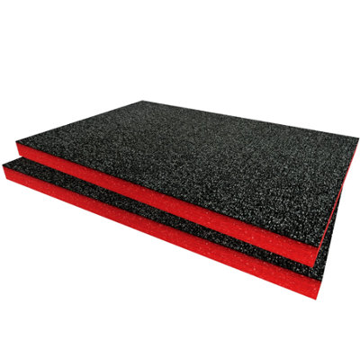 Shadow Foam Halfords Advanced Modular Tray Storage Case Foam Inserts (Red 30mm) from B&Q
