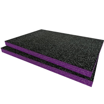 Shadow Foam Halfords Advanced Modular Tray Storage Case Foam Inserts (Purple 30mm) from B&Q