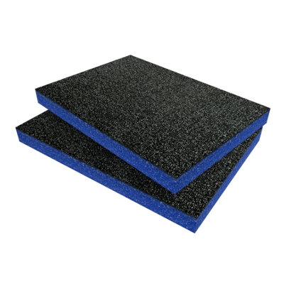 Shadow Foam Makita Makpac Clear Lid Organiser Case Foam Inserts (Blue 30mm) from B&Q