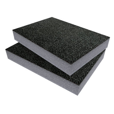 Shadow Foam Makita Makpac Clear Lid Organiser Case Foam Inserts (Grey 50mm) from B&Q