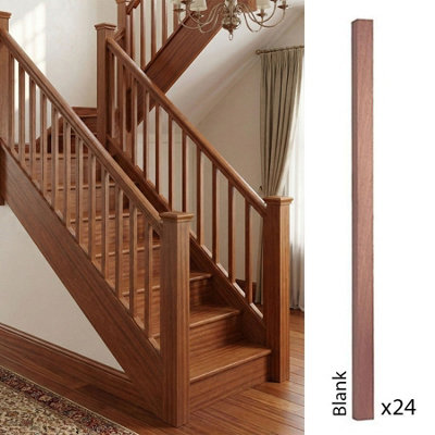 Sapele Spindle Blank 35mm X 35mm X 900mm24 Pack Uk Manufactured Traditional Products Ltd from B&Q