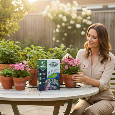  - Greenkey 10 Pot Micro Drip Irrigation System  Automatic Watering Kit
