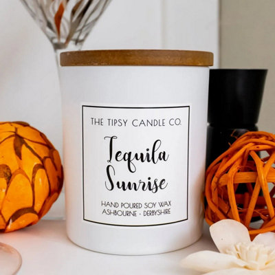  - Tequila Sunrise Candle 300Ml White Jar