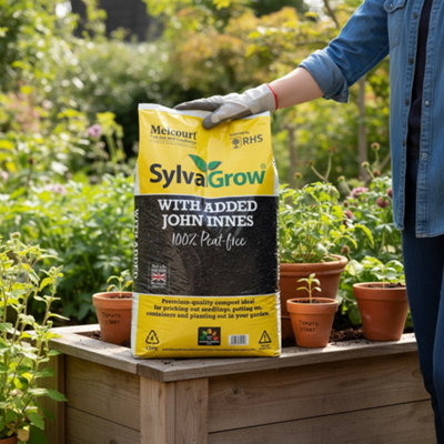 Melcourt Sylvagrow All Purpose Compost With Added John Innes 40 Litre Pack Of 5 from B&Q