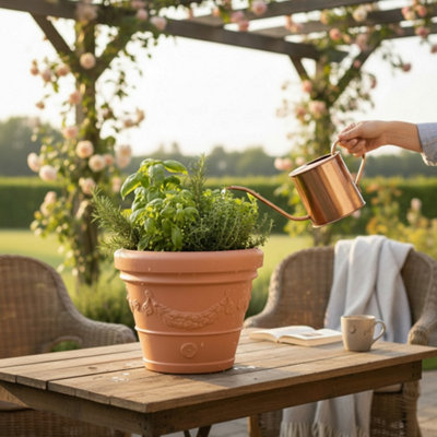 Premium Decorative Plastic Planter  Idra Grape 22L from B&Q