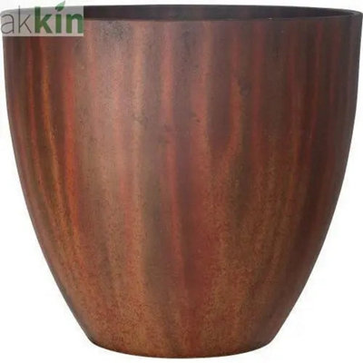 Planter Natural 38Cm  Burnt Finish from B&Q