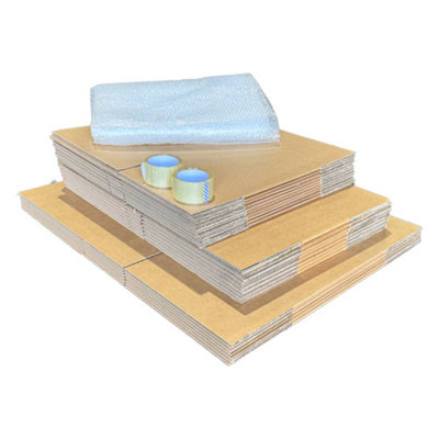 Medium Moving House Boxes Pack (25 Mixed Cardboard Boxes) from B&Q