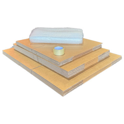 Essential Budget Small Moving Pack (15 Mixed Cardboard Boxes) from B&Q