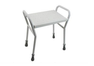 The Ramp People Shower StoolWhite Height Adjustable Mobility Aid Lightweight Portable from B&Q