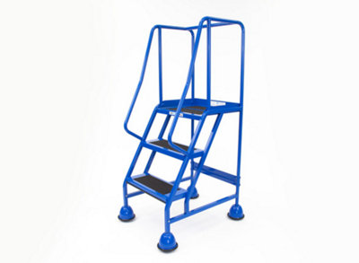 The Ramp People Mobile Warehouse Ladder With Handrails & Platform On Wheels3 TreadsUnassembled from B&Q