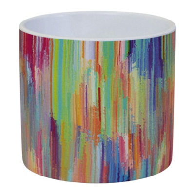B&Q -  Colour Palette Ceramic Plant Pot 14 X 14 X 13 Cm