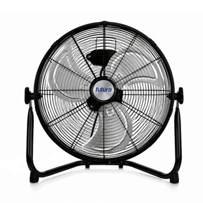 Futura 14 Inch Black Floor Fan - Black - Image 4