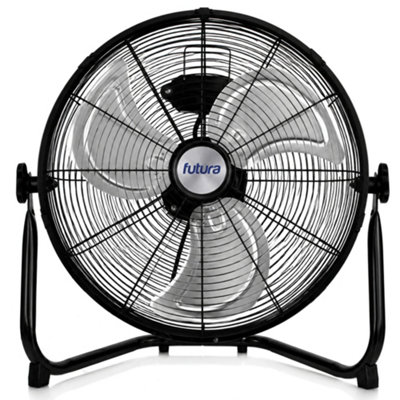 Futura Unisex Black Floor Fan Inch Portable 3 Speed Adjustable Cooling Fan Size 20 - Image 3