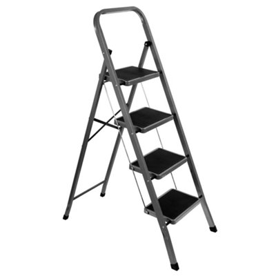 (4 Step Grey) Futura Step Ladder Folding Step Stool Heavy Duty 150Kg Capacity 5061113615197 - Image 4
