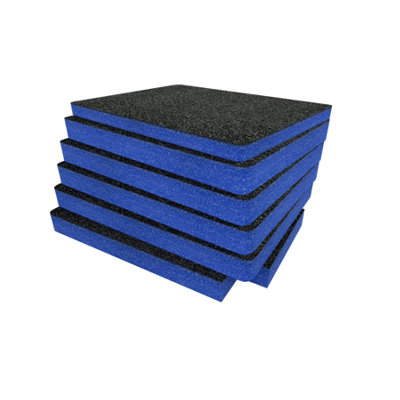 B&Q -  Peli 1620 Foam Inserts Cut And Peel Foam Easy To Clean (Blue 30mm)