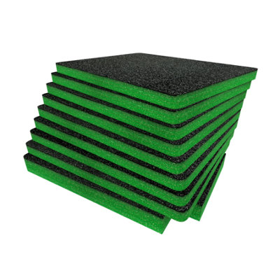 B&Q -  Peli 1620 Foam Inserts Cut And Peel Foam Easy To Clean (Green 50mm)