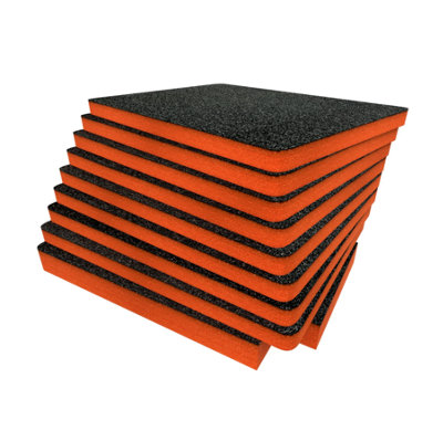 B&Q -  Peli 1620 Foam Inserts Cut And Peel Foam Easy To Clean (Orange 50mm)