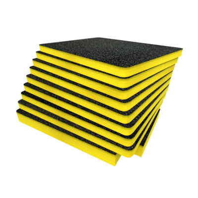 B&Q -  Peli 1620 Foam Inserts Cut And Peel Foam Easy To Clean (Yellow 50mm)