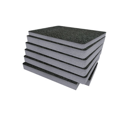 B&Q -  Peli 1620 Foam Inserts Cut And Peel Foam Easy To Clean (Grey 30mm)