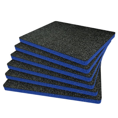B&Q -  Peli 1550 Foam Inserts Cut And Peel Foam Easy To Clean (Blue 30mm)