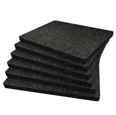 B&Q -  Peli 1550 Foam Inserts Cut And Peel Foam Easy To Clean (Black 30mm)