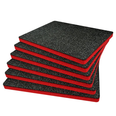 B&Q -  Peli 1550 Foam Inserts Cut And Peel Foam Easy To Clean (Red 30mm)