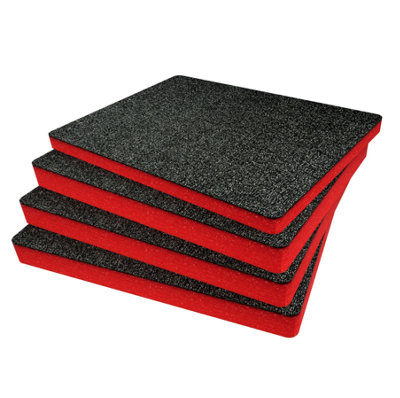 B&Q -  Peli 1550 Foam Inserts Cut And Peel Foam Easy To Clean (Red 50mm)