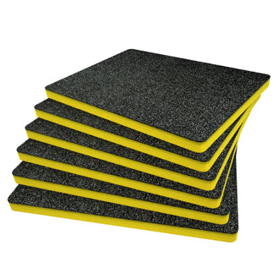 B&Q -  Peli 1550 Foam Inserts Cut And Peel Foam Easy To Clean (Yellow 30mm)