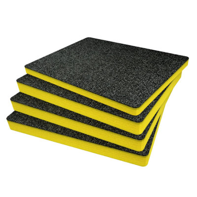 B&Q -  Peli 1550 Foam Inserts Cut And Peel Foam Easy To Clean (Yellow 50mm)